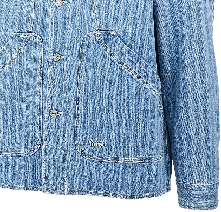 Jacheta 'Berry' striped denim overshirt - Img 2
