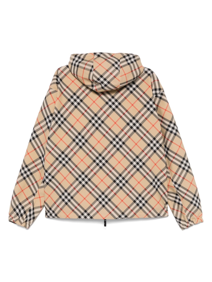 Jacheta Burberry vintage check neutra din polyester - Img 2
