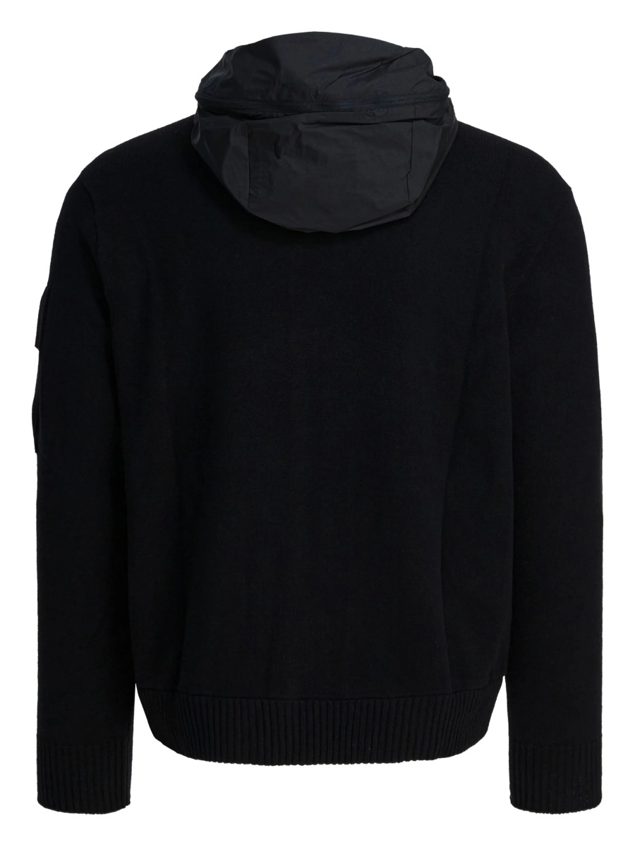Jacheta C.P. Company neagra din lana si polyester - Img 3