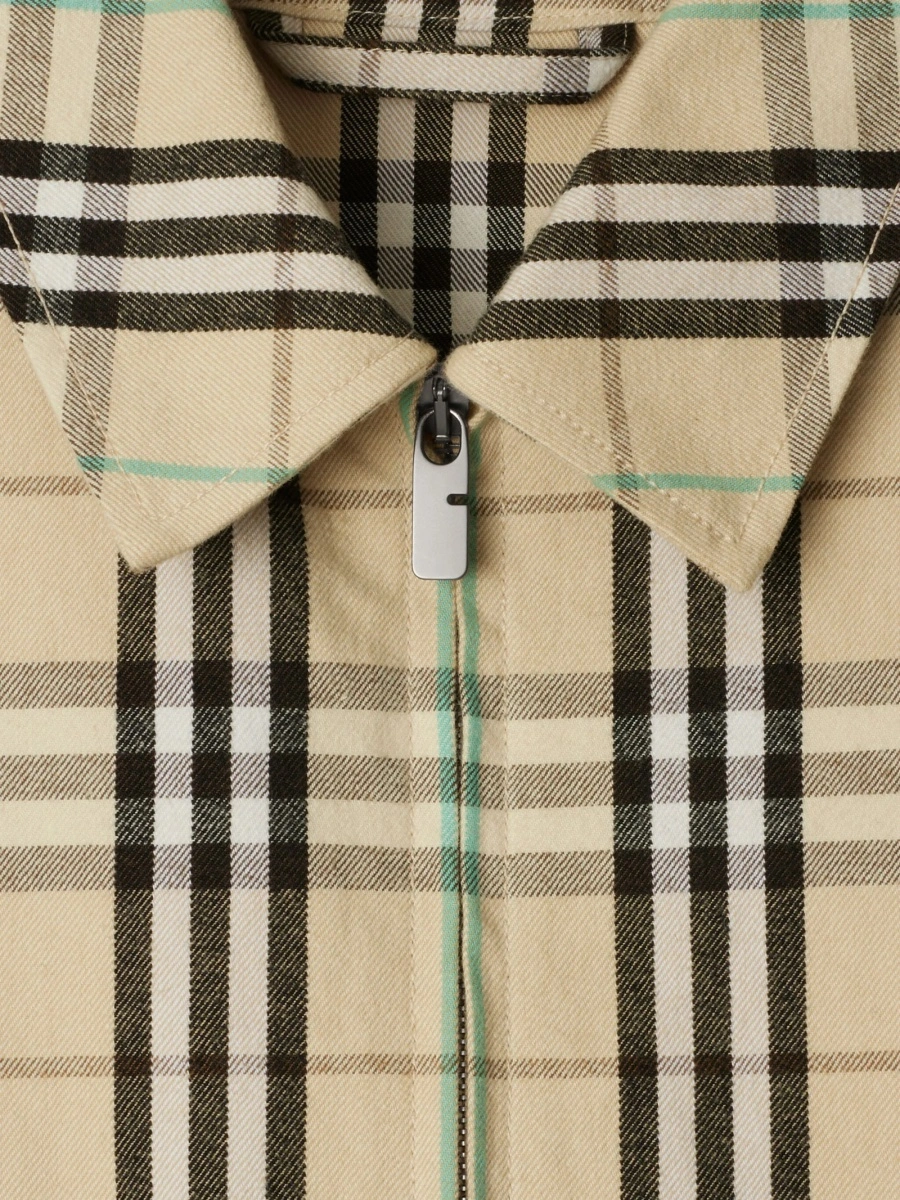Jacheta camasa Burberry vintage check neutra - Img 5