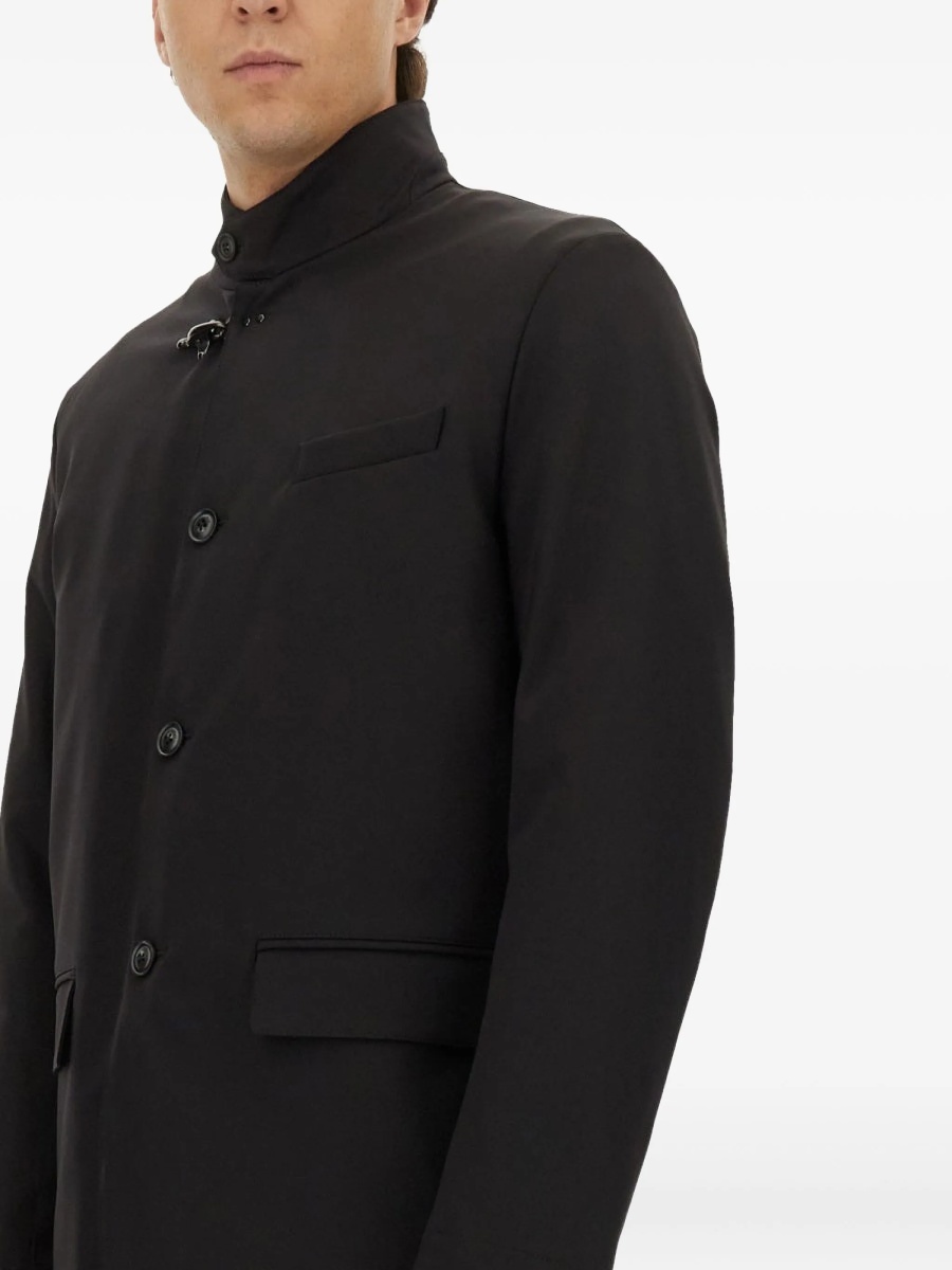 Jacheta camasa Fay neagra din material textil - Img 4