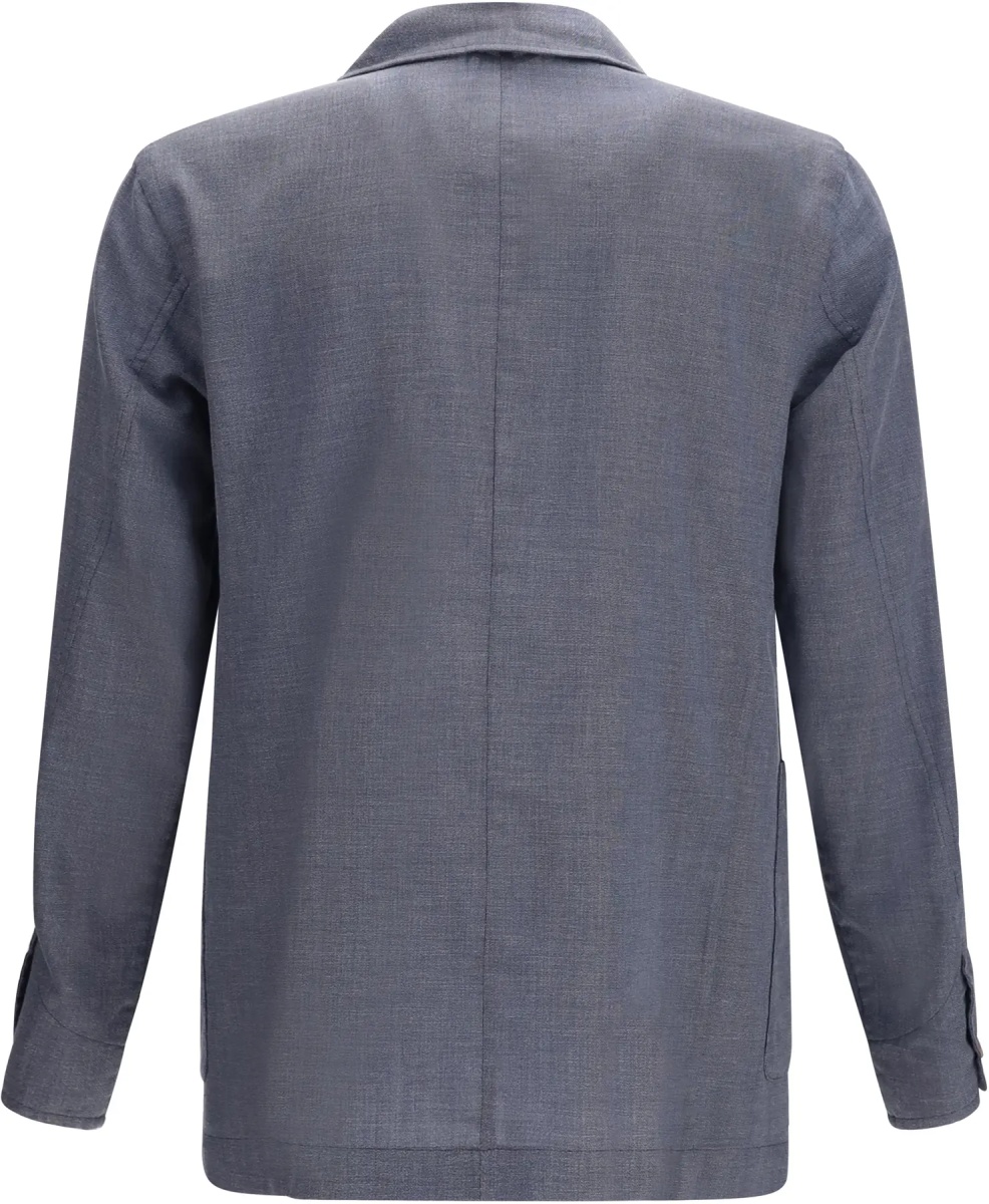 Jacheta Cotton and silk blend Jacket - Img 2