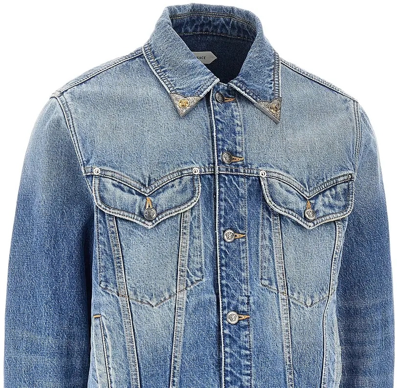 Jacheta Denim jacket with Medusa details - Img 2