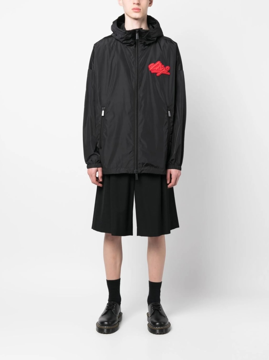 Jacheta DSQUARED2 neagra din poliamida - Img 2