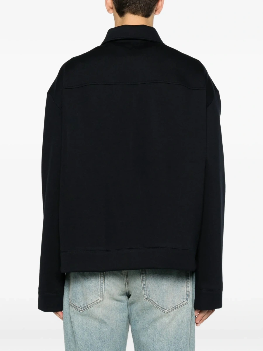 Jacheta Gucci albastra din jerse de bumbac - Img 5
