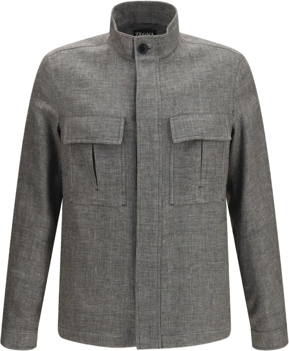 Jacheta High-collar Shirt Jacket - Img 6