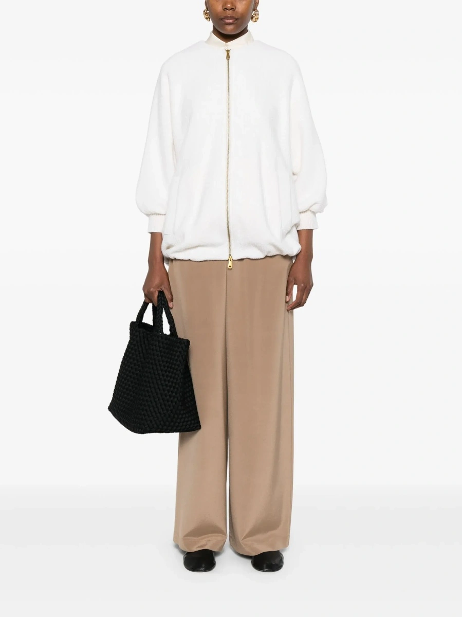 Jacheta Max Mara alba din lana si casmir - Img 4