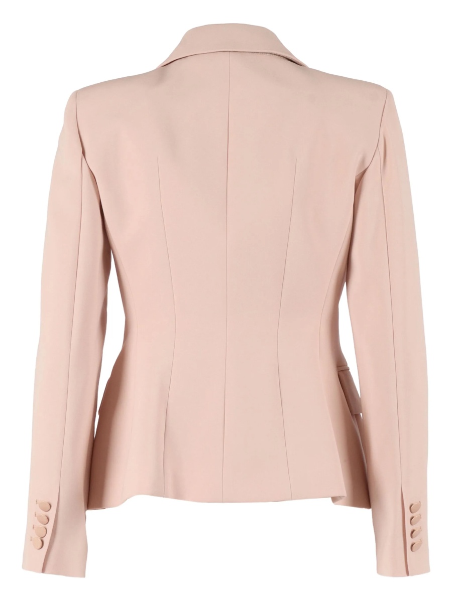 Jacheta MaxMara Studio roz din tricetat si polyester - Img 2