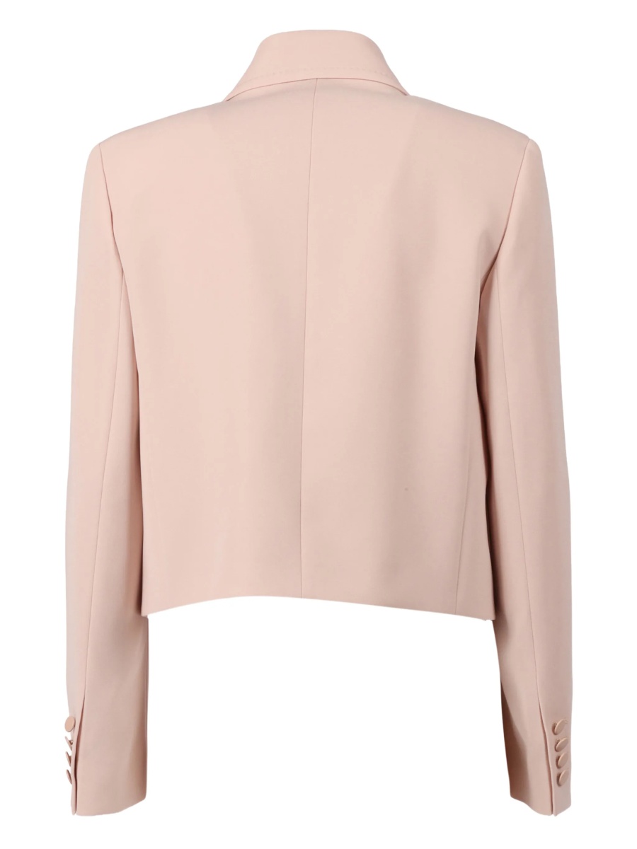 Jacheta MaxMara Studio roz din tricetat si polyester - Img 2