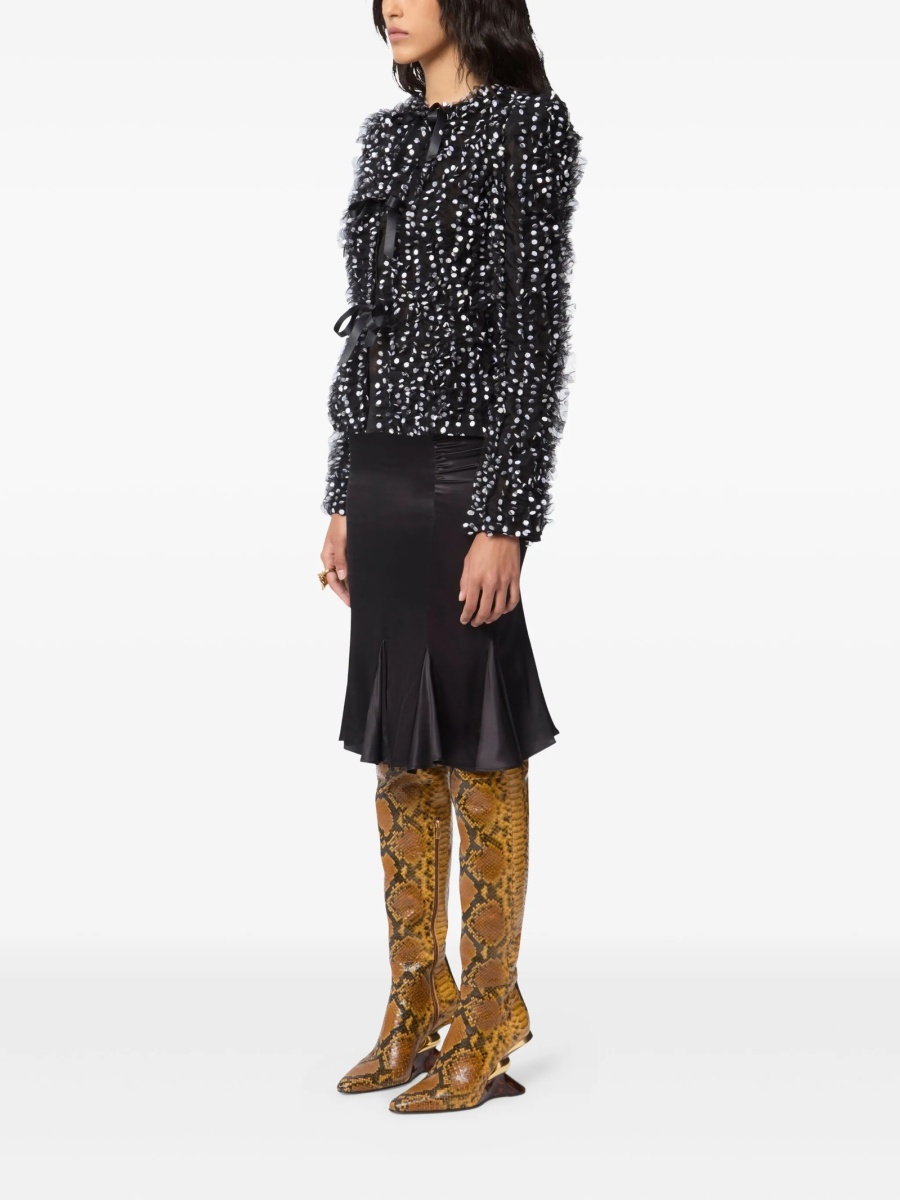 Jacheta Nina Ricci neagra din poliamida - Img 3