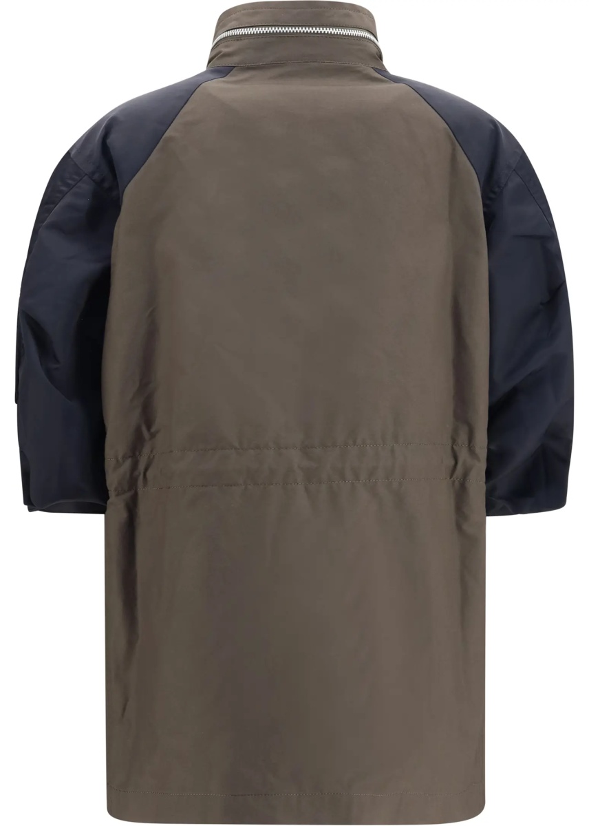 Jacheta Nylon and cotton Jacket with three-quarter sleeves - Img 2