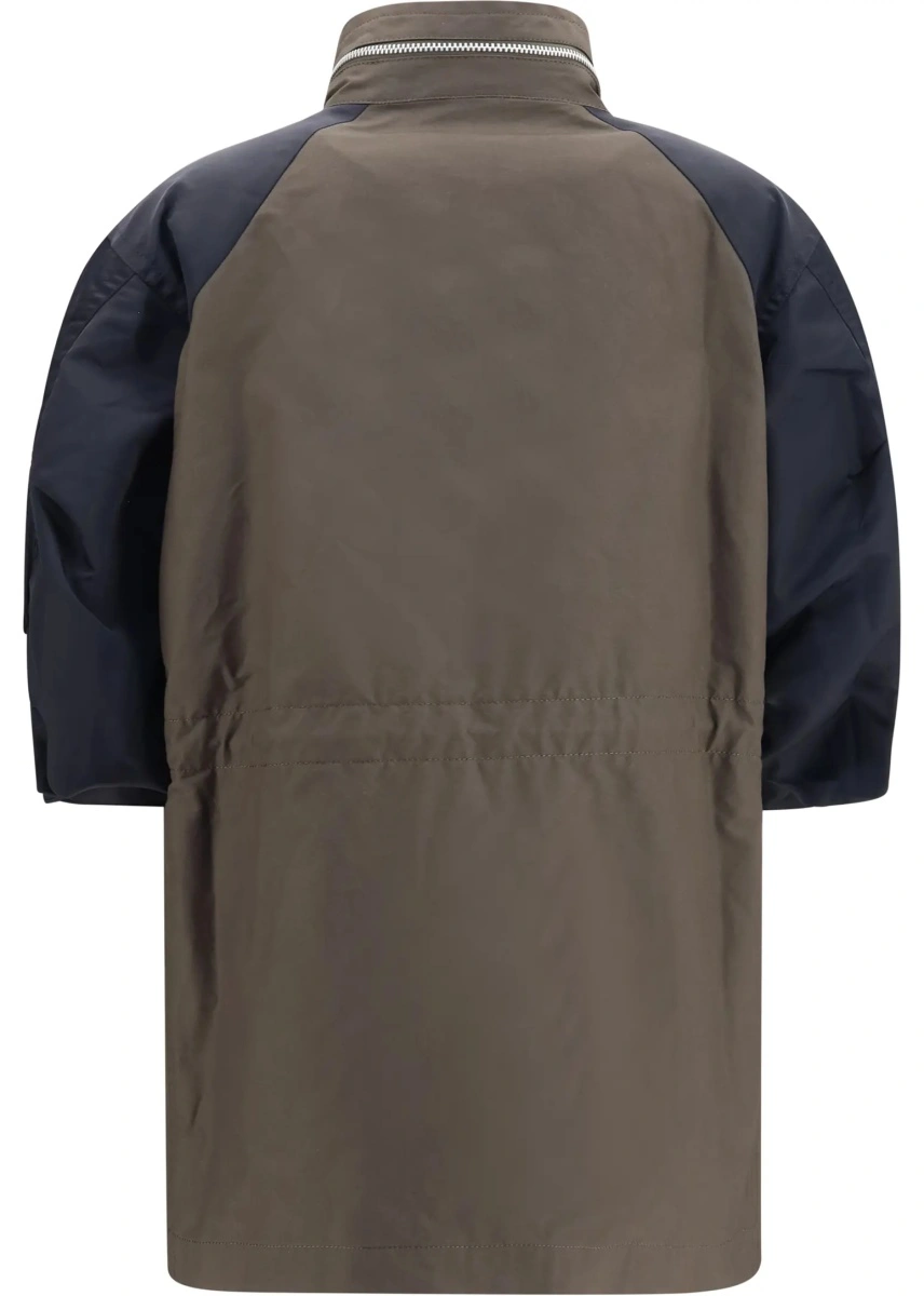 Jacheta Nylon and cotton Jacket with three-quarter sleeves - Img 2