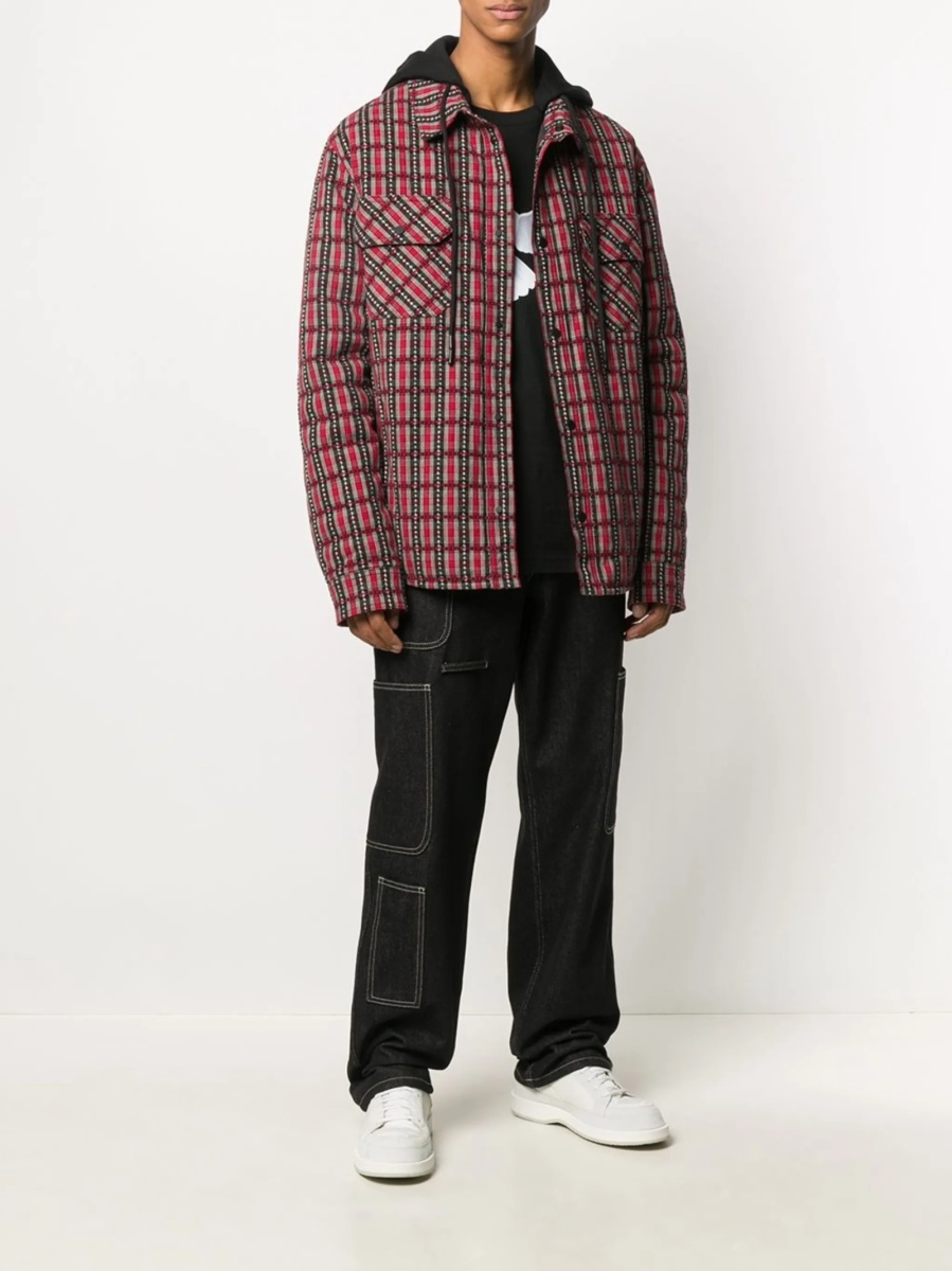 Jacheta Off-White rosie din bumbac - Img 2