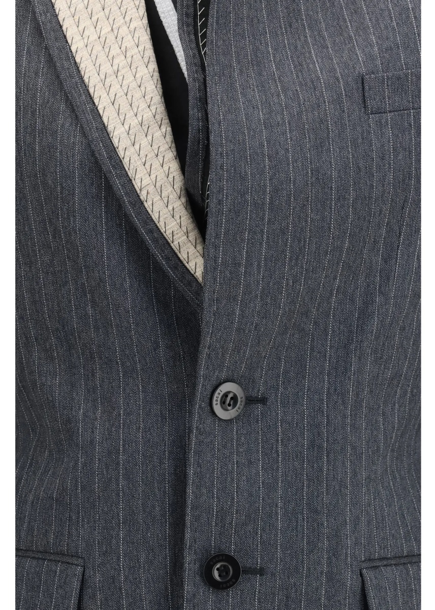 Jacheta Pinstripe single breasted Jacket - Img 3