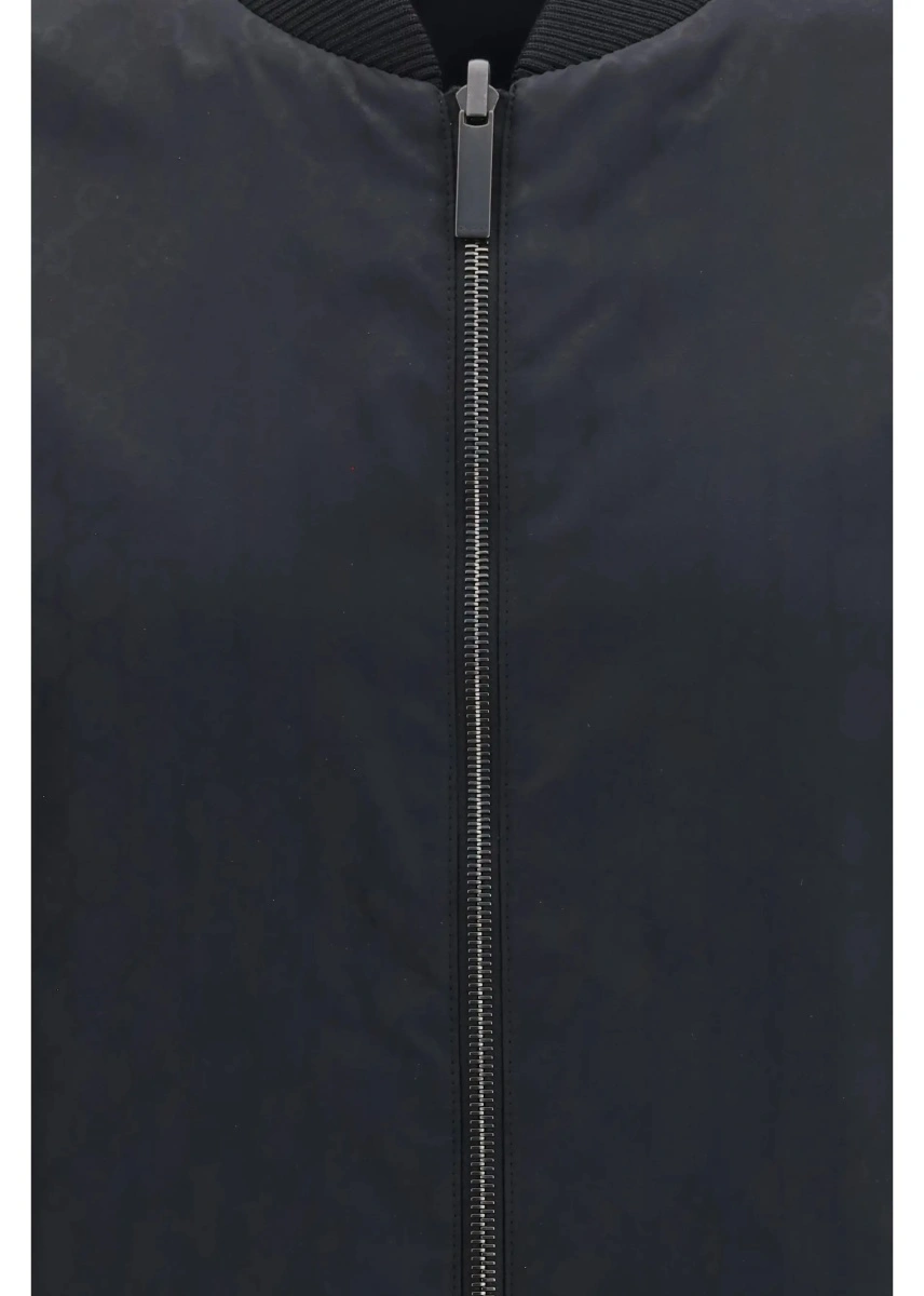 Jacheta Reversible zip Jacket in lightweight silk faille - Img 3