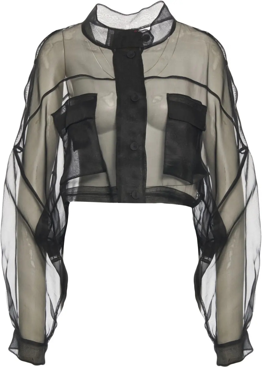 Jacheta Silk organza jacket 'Longan' - Img 2