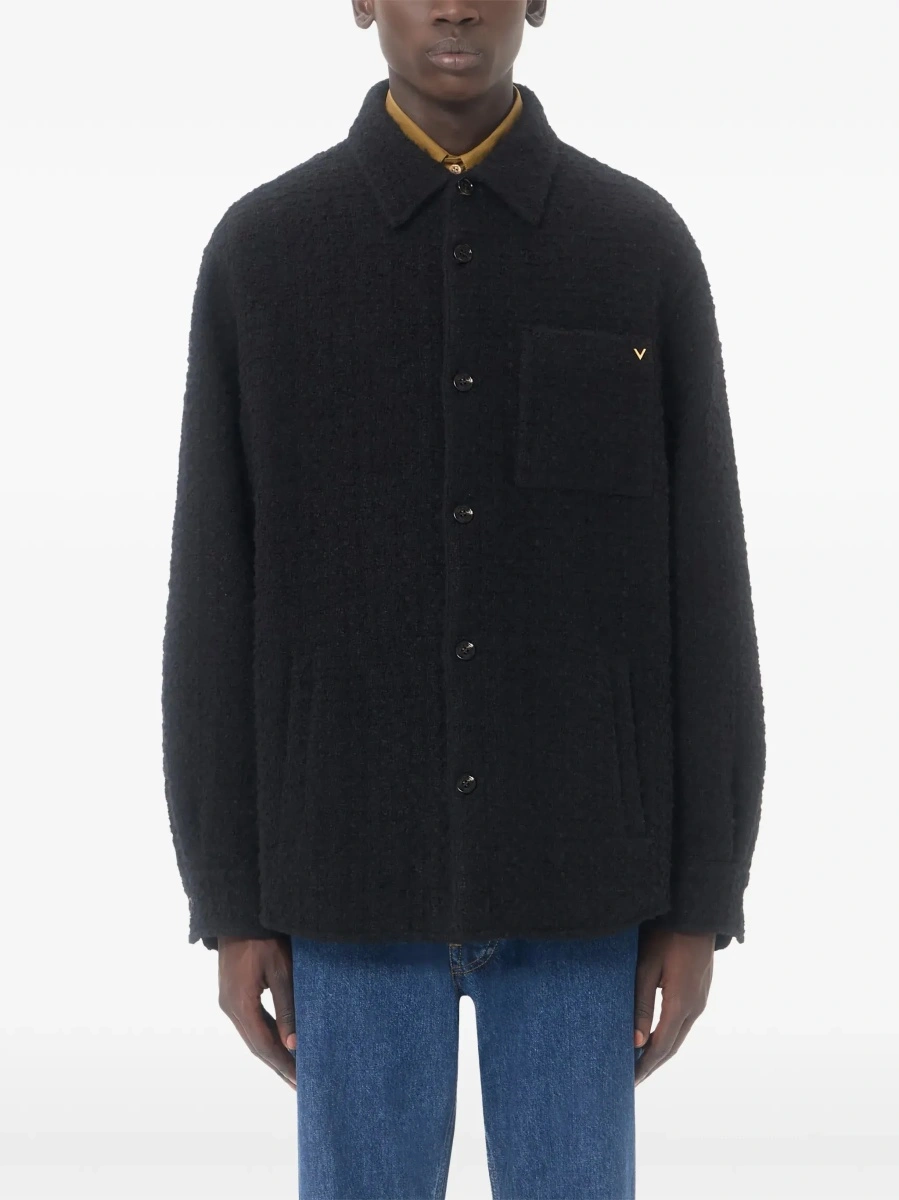 Jacheta Textured high-neck Jacket - Img 5