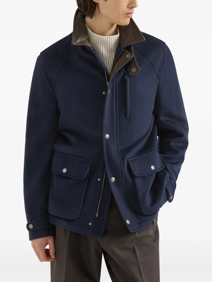 Jacheta Virgin wool Jacket withnappa inserts - Img 5
