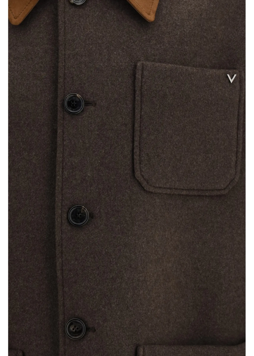 Jacheta Wool Jacket with suede collar - Img 3
