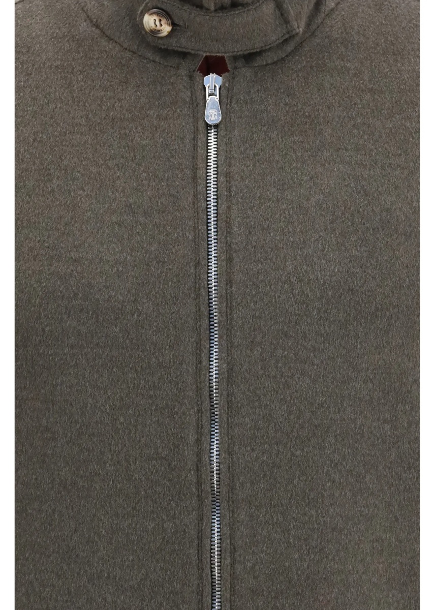 Jacheta Wool zip Jacket with high collar - Img 3