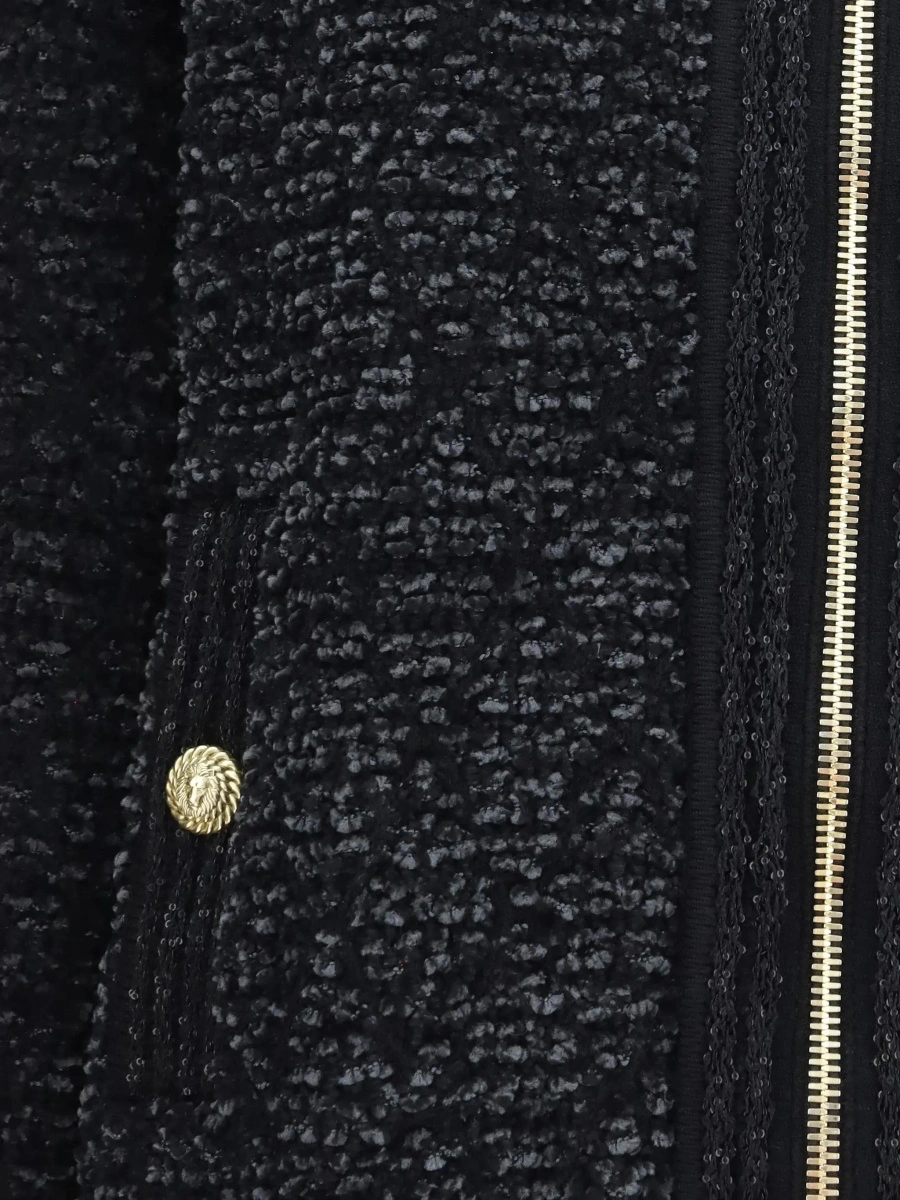 Jacheta Zip Jacket with sequin details - Img 5