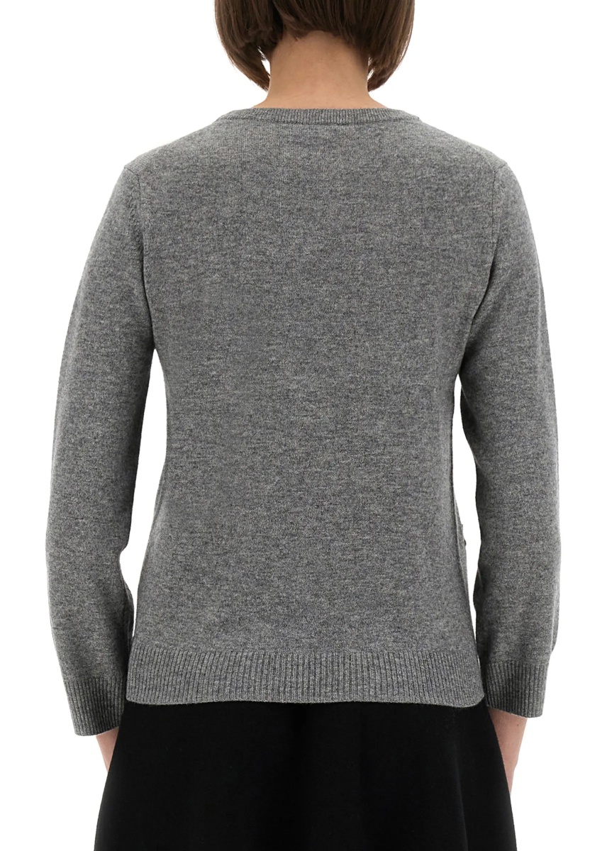Jacquard Cashmere Cardigan - Img 3