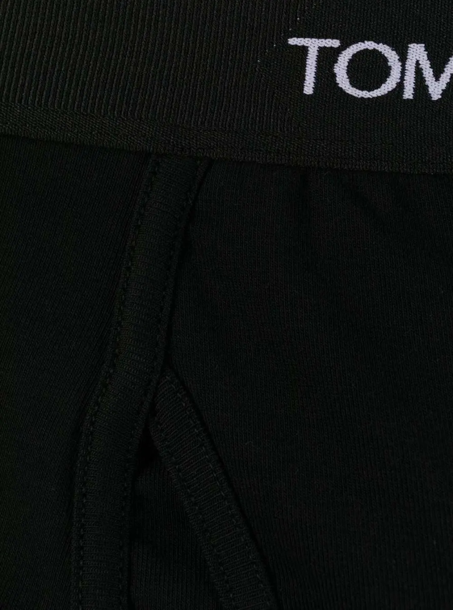 Lenjerie Black Cotton Boxer with Logo - Img 5