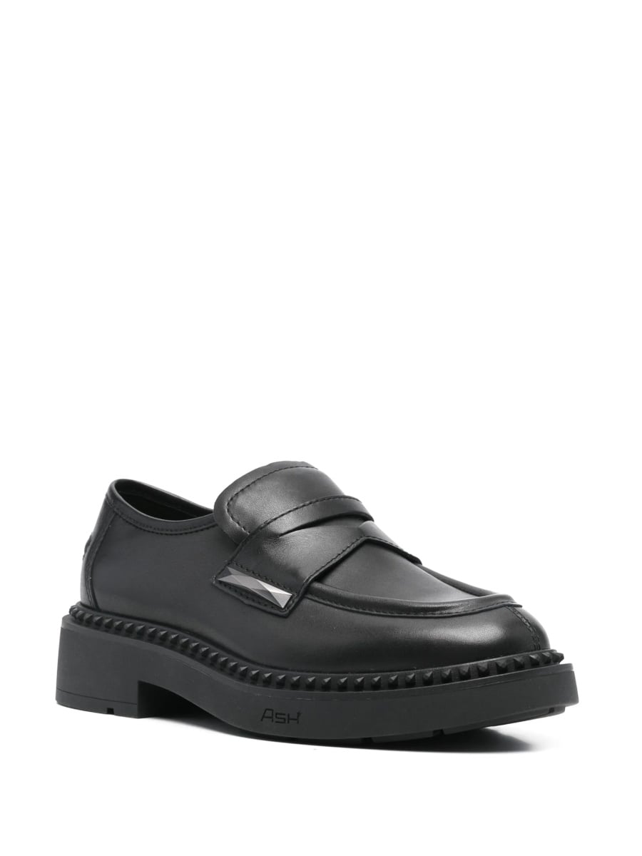 Mocasini ASH negri din piele - Img 2