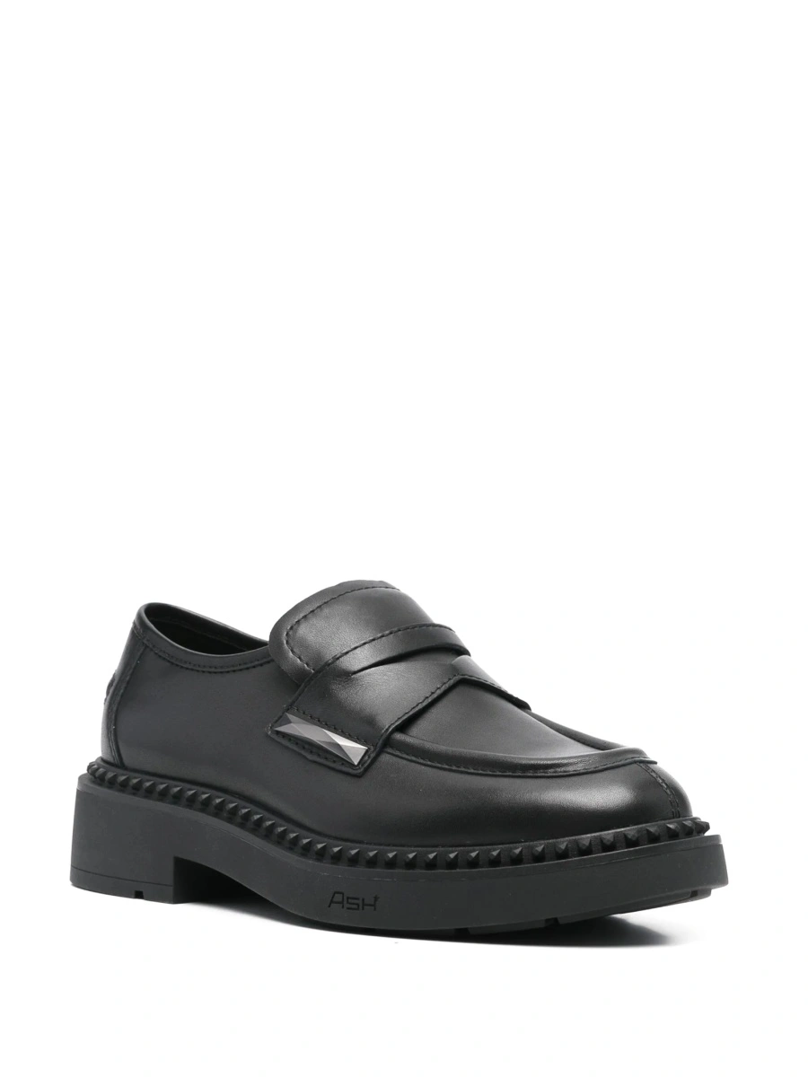 Mocasini ASH negri din piele - Img 2
