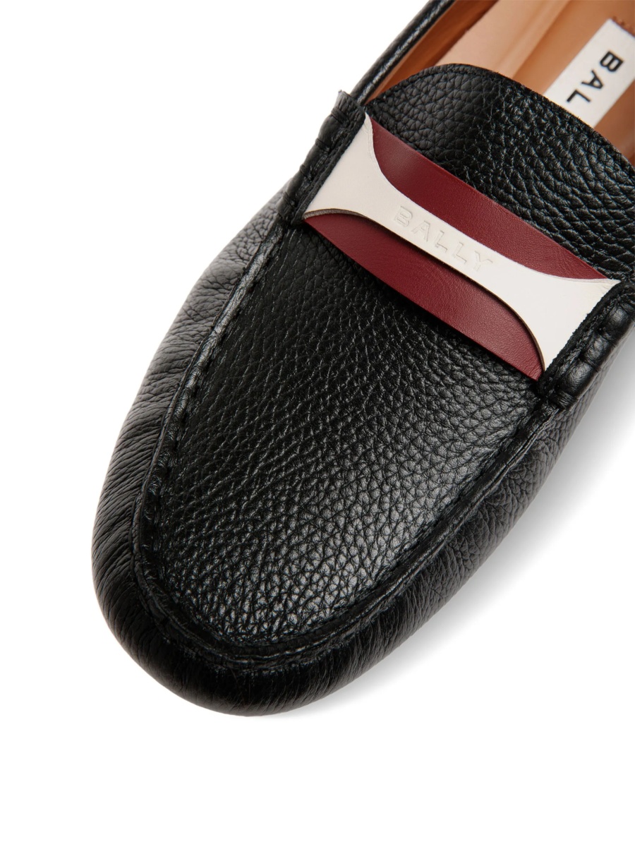 Mocasini Bally negri din piele - Img 4