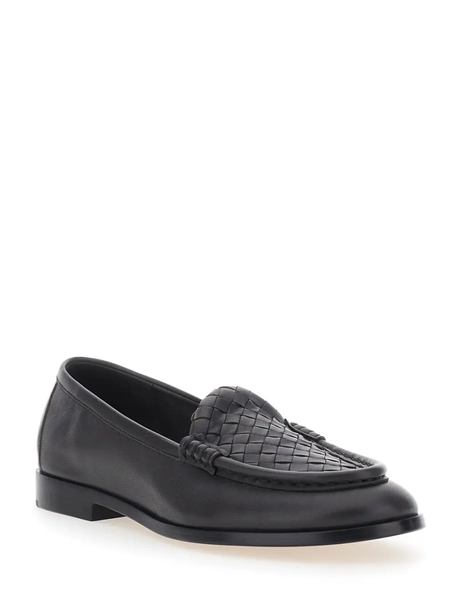 Mocasini Bottega Veneta maro din piele 'Silenzio' - Img 2
