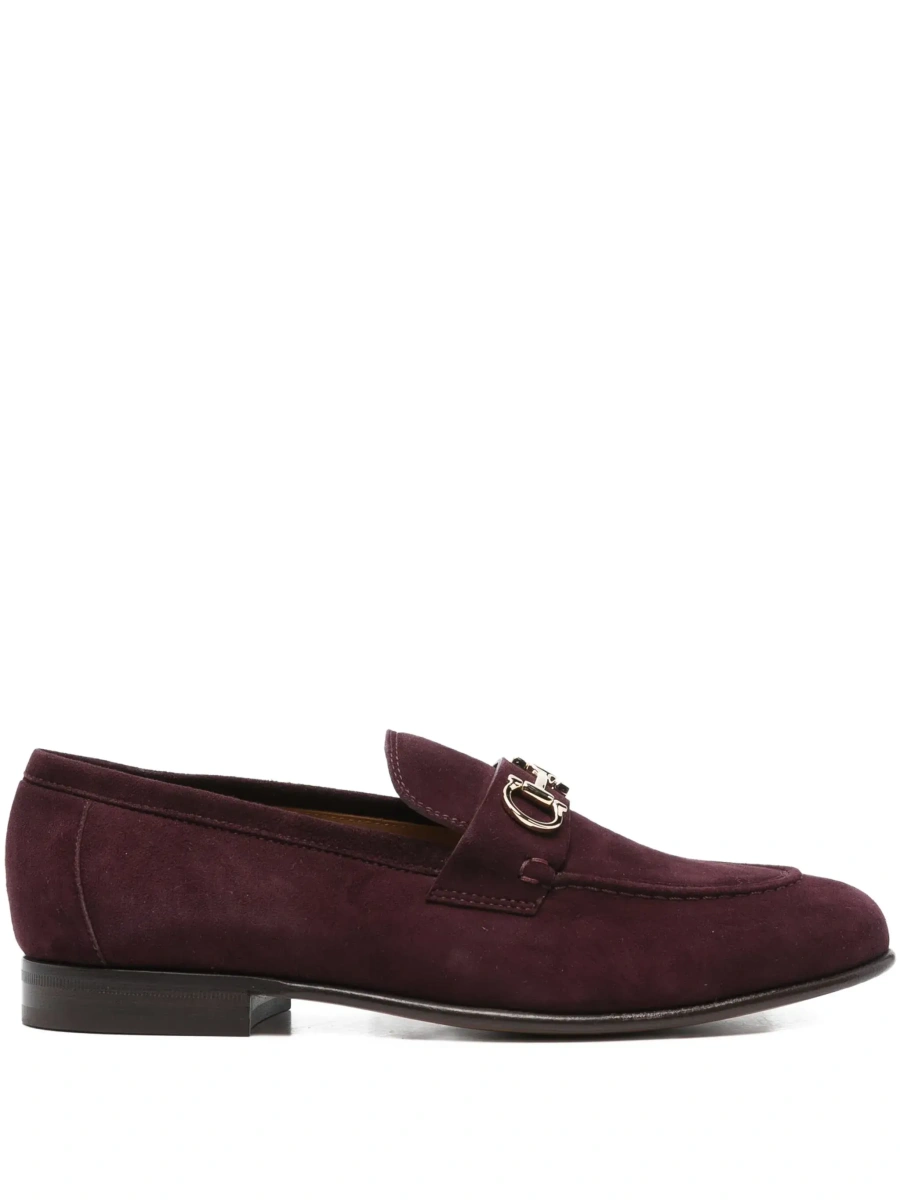 Mocasini Ferragamo mov din piele intoarsa - Img 7