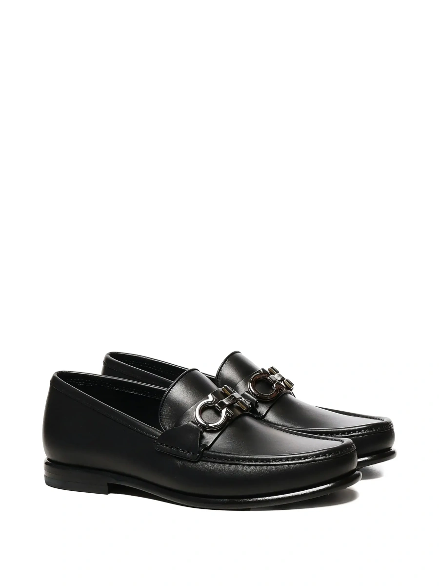 Mocasini Ferragamo negri din piele 'Avril' - Img 5
