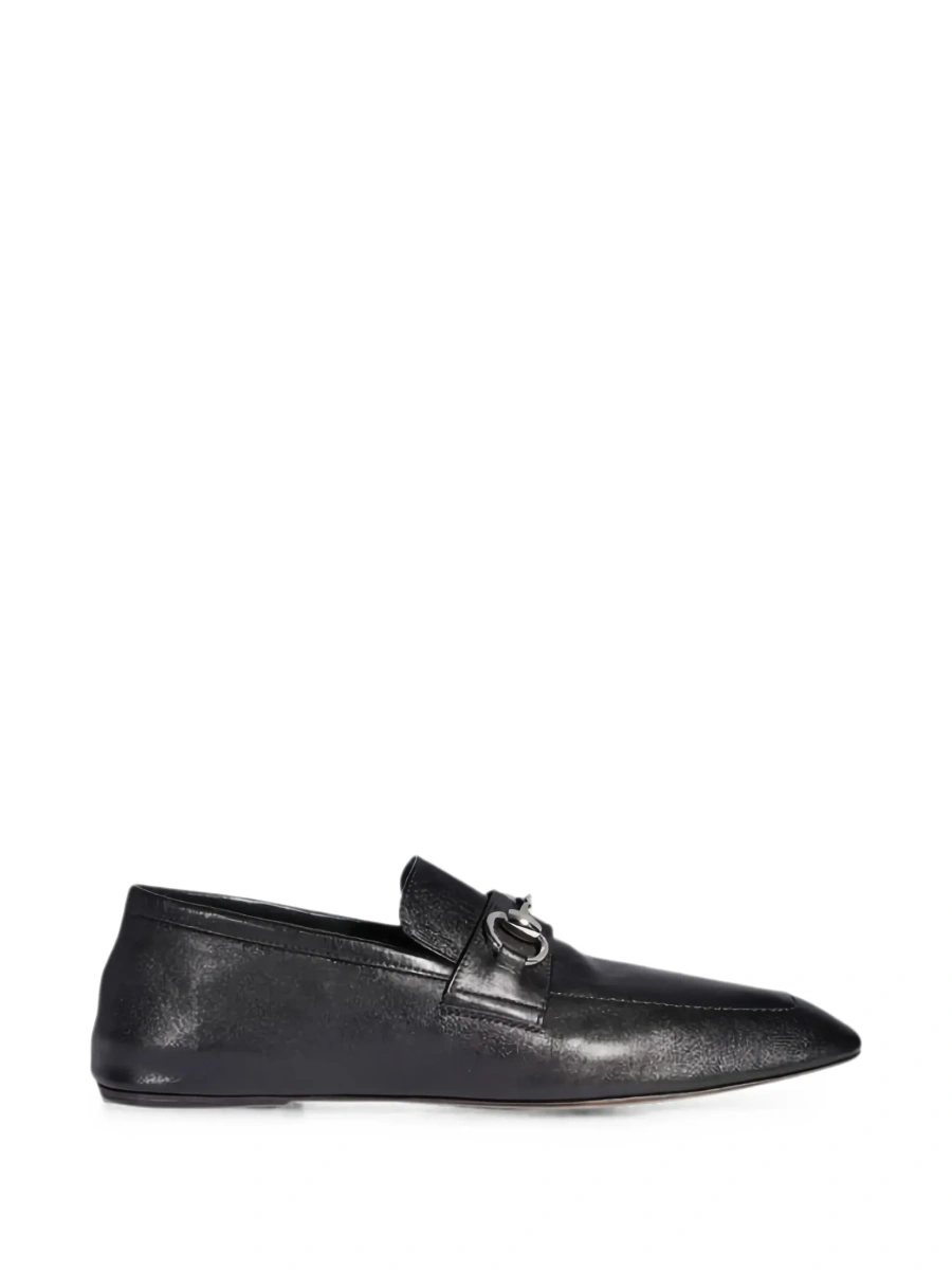 Mocasini Gucci negri din piele 'Ragazzo' - Img 6