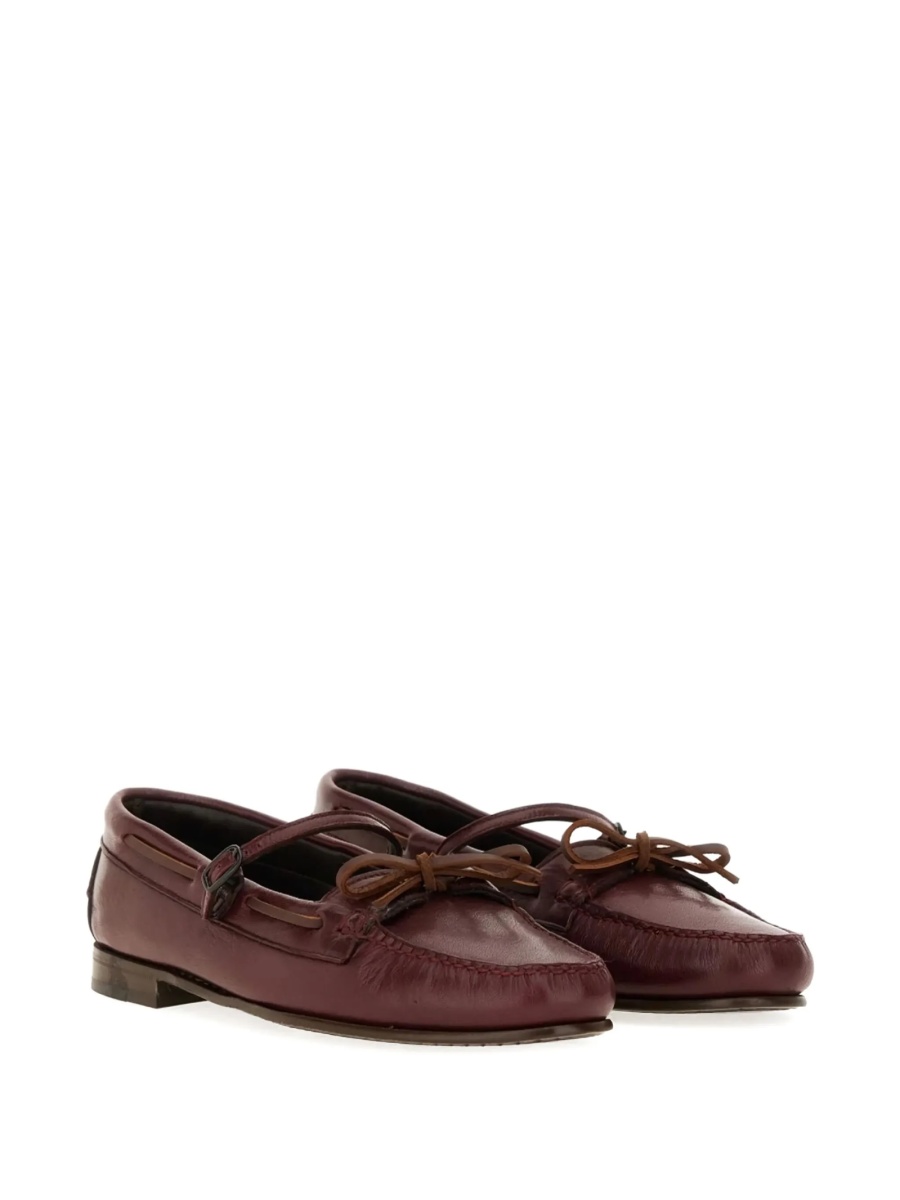 Mocasini HEREU rosii din piele - Img 2