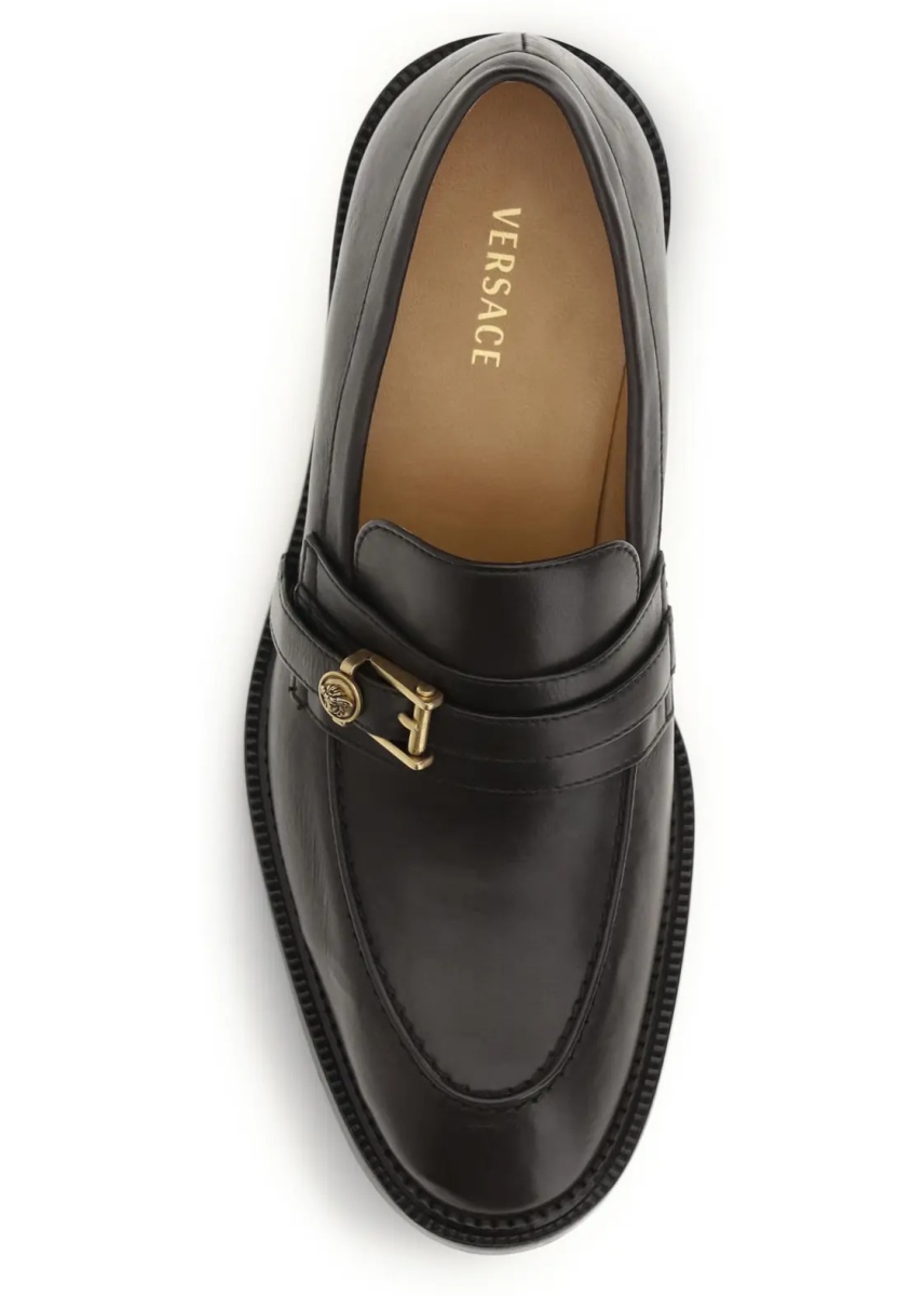 Mocasini Leather Loafers with Medusa accessory - Img 4