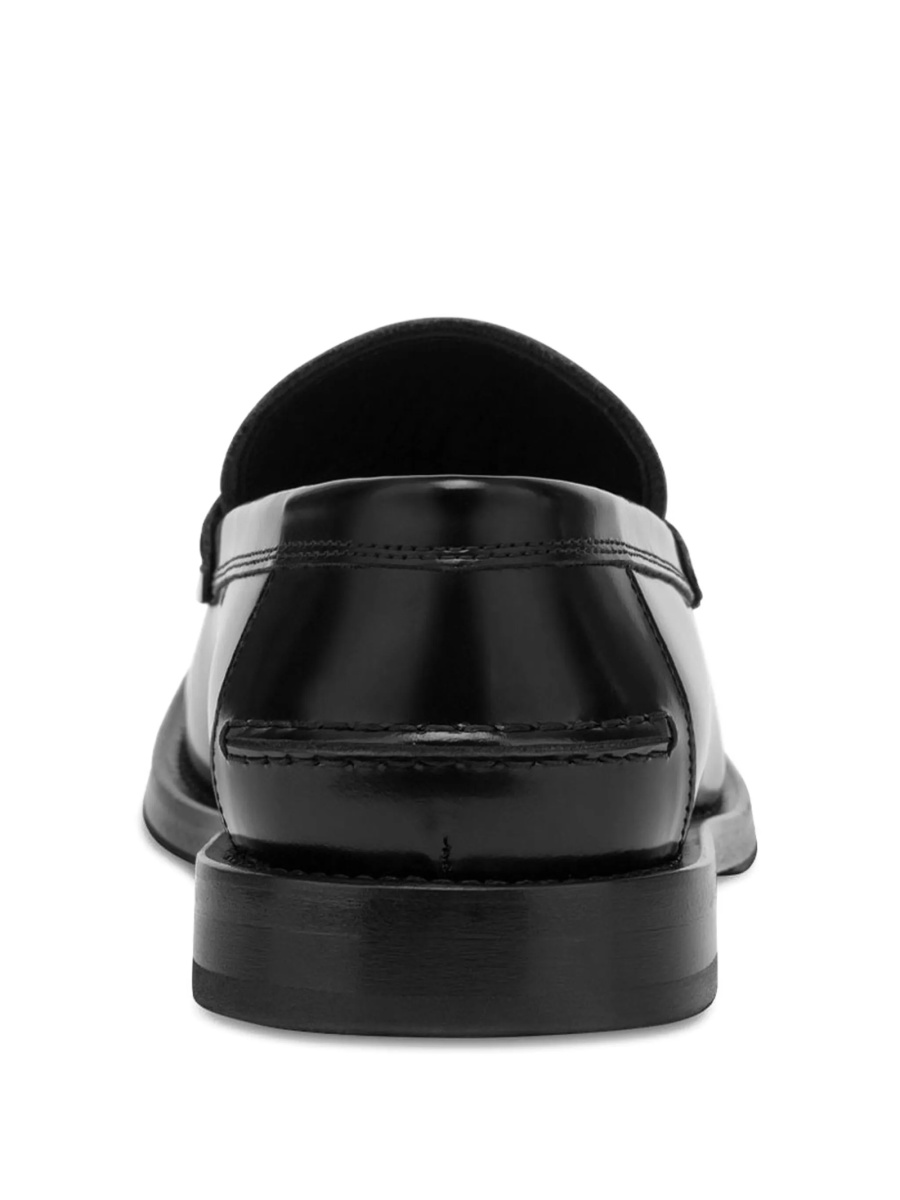 Mocasini Moschino negri din piele - Img 3