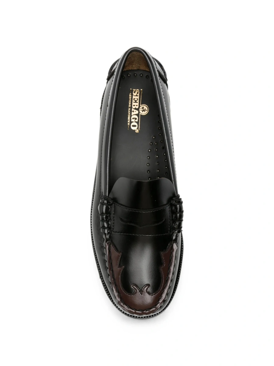 Mocasini Sebago negri din piele - Img 4