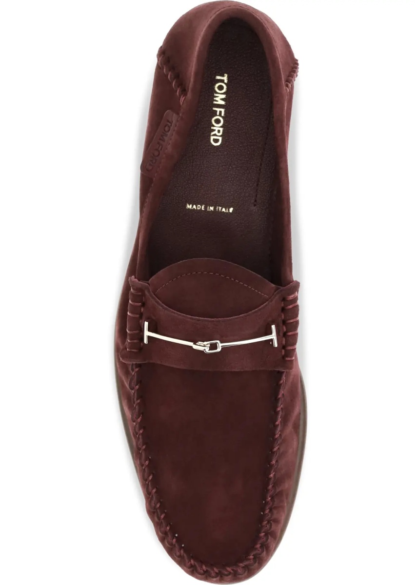 Mocasini Suede leather T-strap Loafers - Img 4