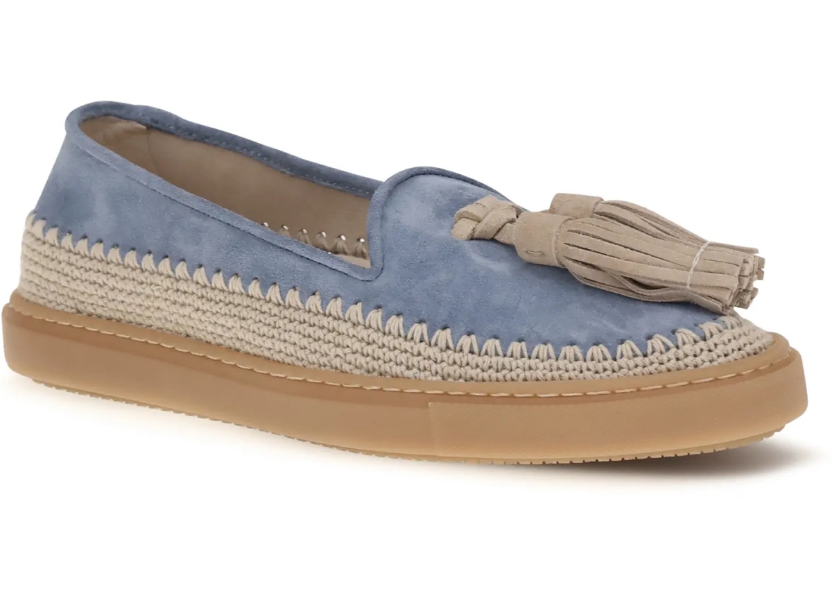 Mocasini Suede Loafers with crochet detail - Img 2