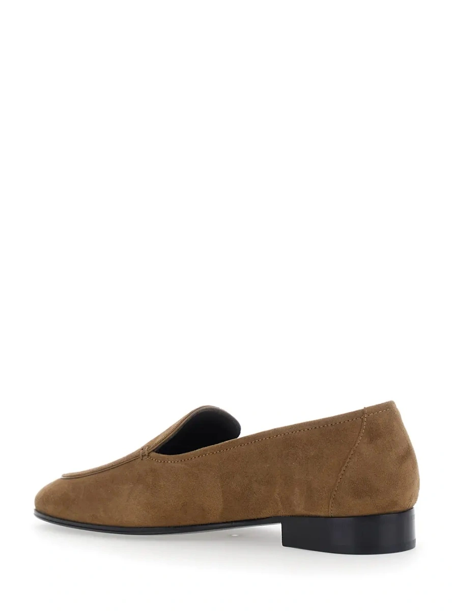 Mocasini THE ROW bej din piele intoarsa - Img 3