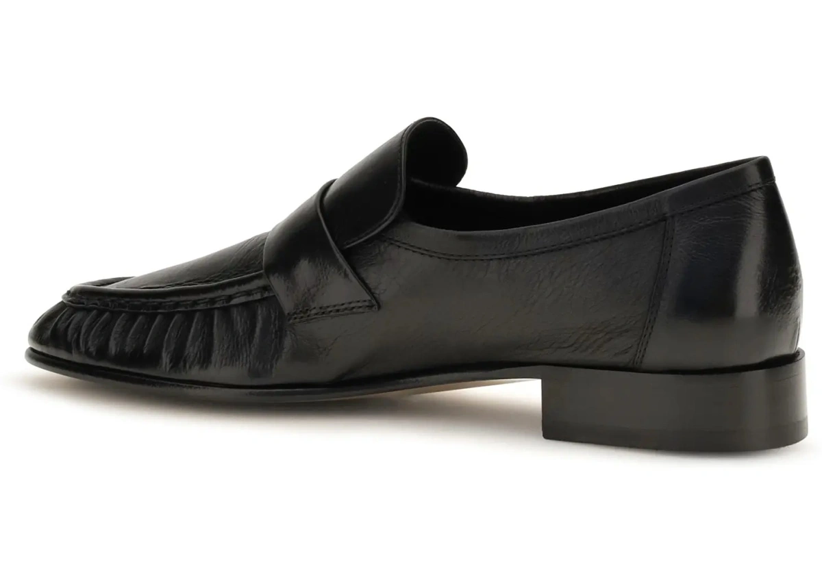 Mocasini THE ROW negri din piele intoarsa - Img 3