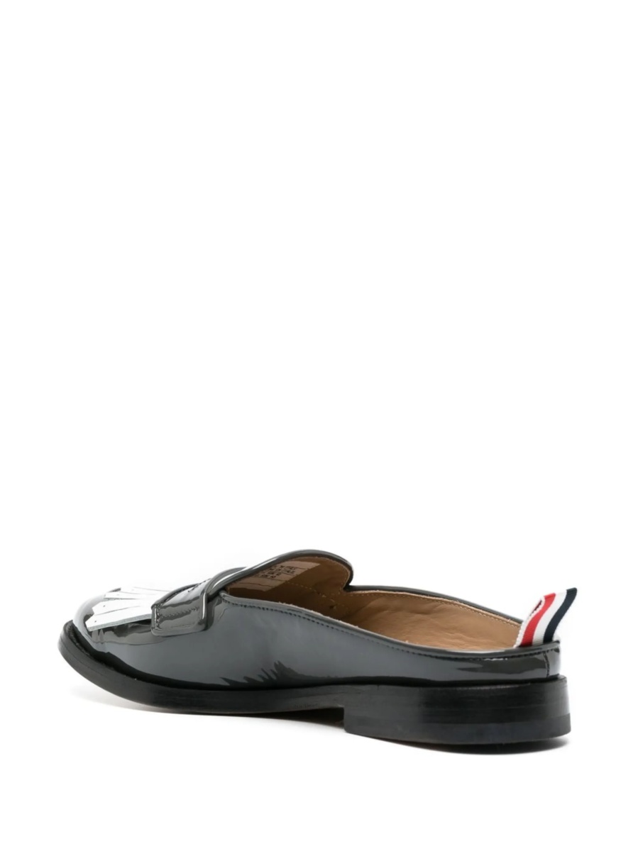 Mocasini Thom Browne gri din piele - Img 3