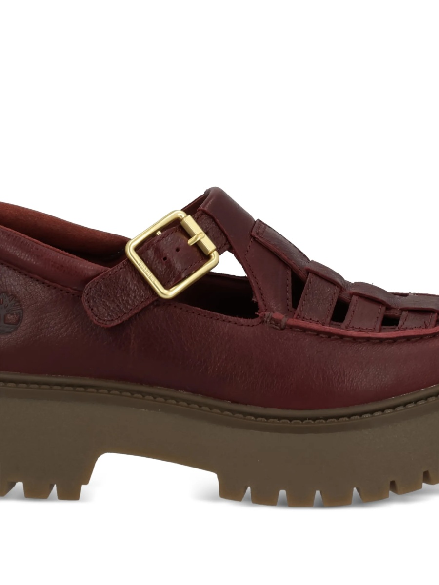 Mocasini Timberland rosii din piele intoarsa - Img 2