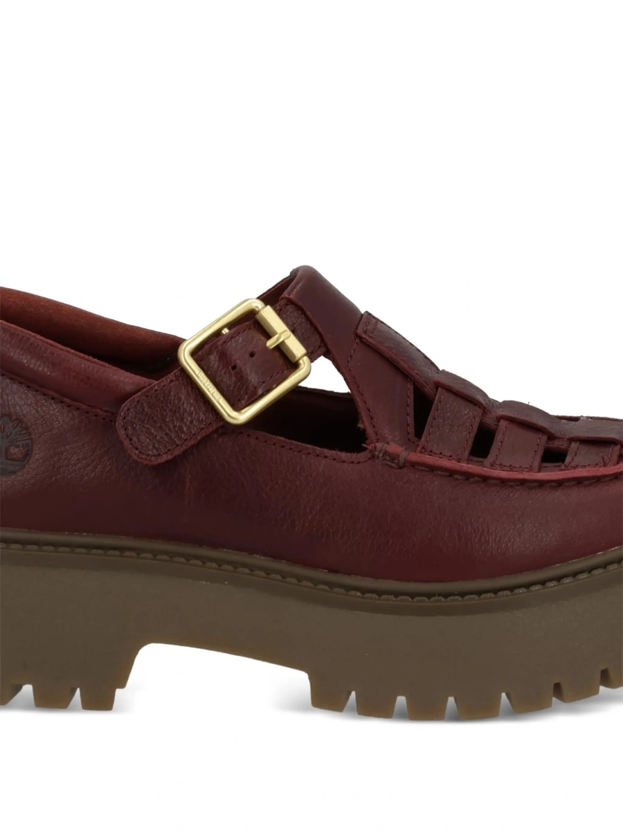 Mocasini Timberland rosii din piele intoarsa - Img 2