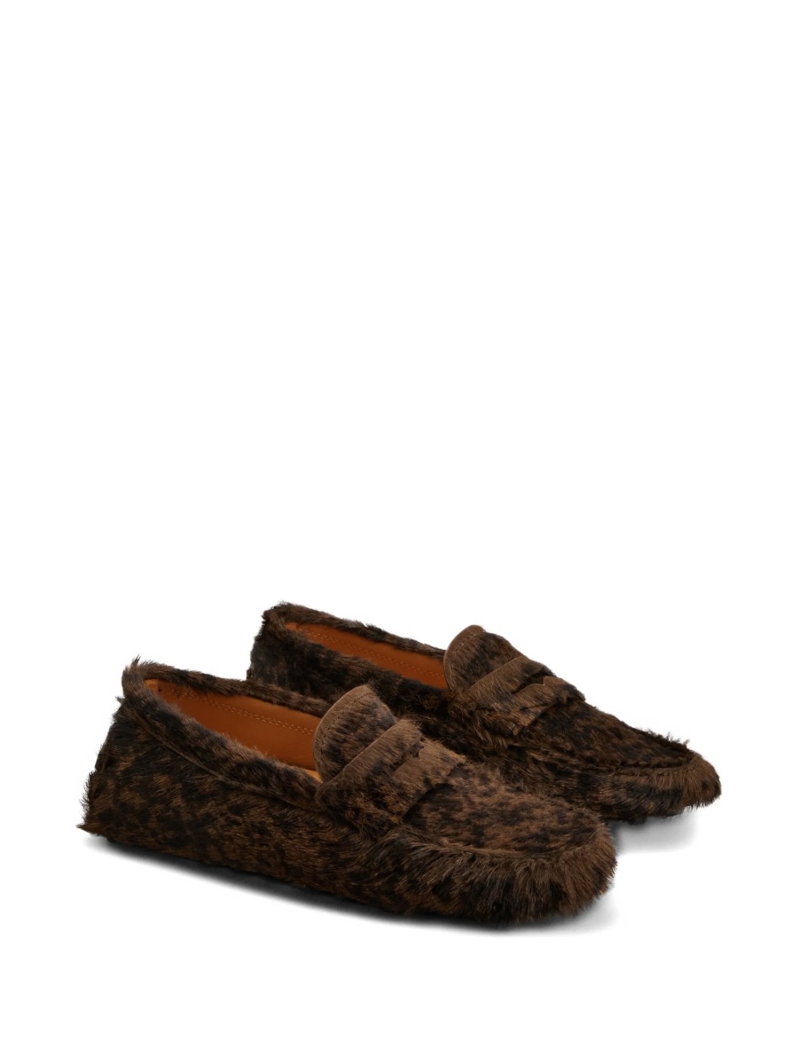 Mocasini TOD'S maro din material textil si cauciuc - Img 2