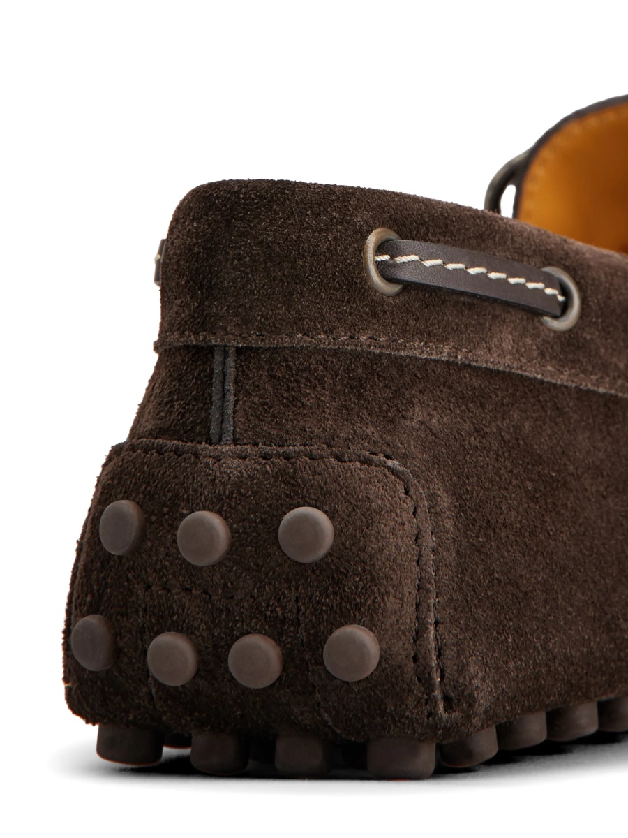 Mocasini TOD'S maro din piele intoarsa si piele - Img 5