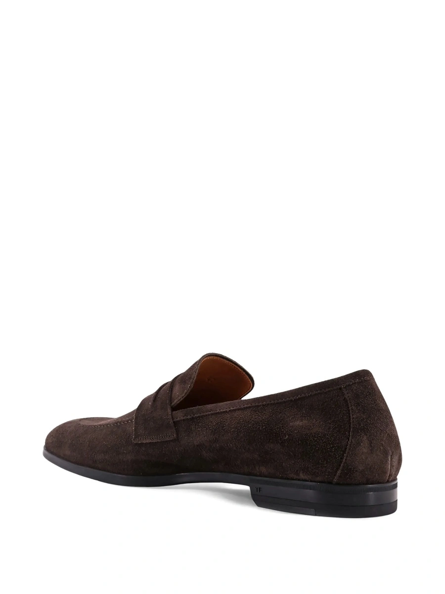 Mocasini Tom Ford maro din piele intoarsa - Img 4