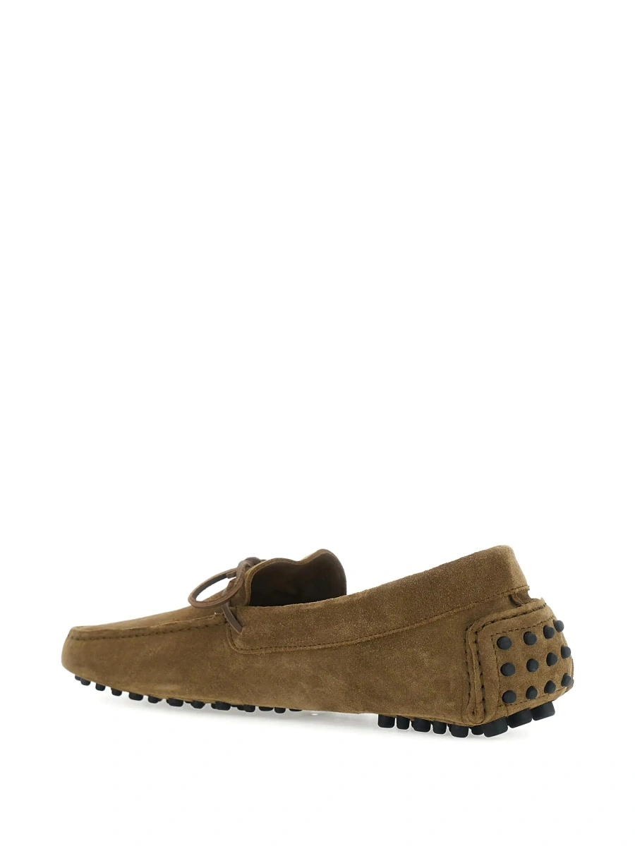 Mocasini Tom Ford maro din piele intoarsa - Img 7