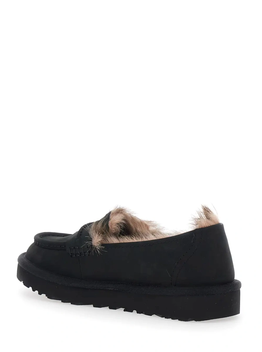 Mocasini UGG negri din piele - Img 3